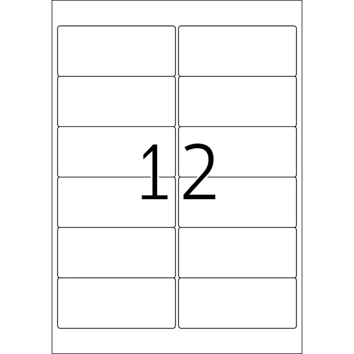 Herma Adressetiketten, 99.1x42.3mm, ablösbar, weiß, matt, 25 Blatt (300 Etiketten)