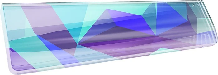 Cherry Xtrfy WR5 Litus Blue Compact Wrist Rest, transparent/violett/türkis/blau