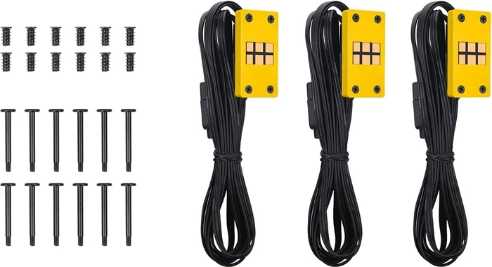 Thermaltake CT120 EX ARGB Sync Reverse Bumblebee, gelb/weiß, 120mm, 3er-Pack