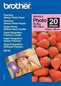Brother Premium Fotopapier weiß, 10x15cm, 190g/m², 20 Blatt