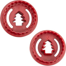 Städter Linzer-Ausstecher Spitzbub Tanne Gewellt 5.5cm rot