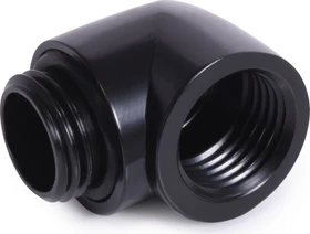 Alphacool Eiszapfen 90° L-Verbinder G1/4" AG auf G1/4" IG, schwarz