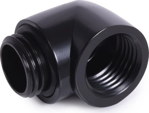 Alphacool Eiszapfen 90° L-Verbinder G1/4" AG auf G1/4" IG, schwarz