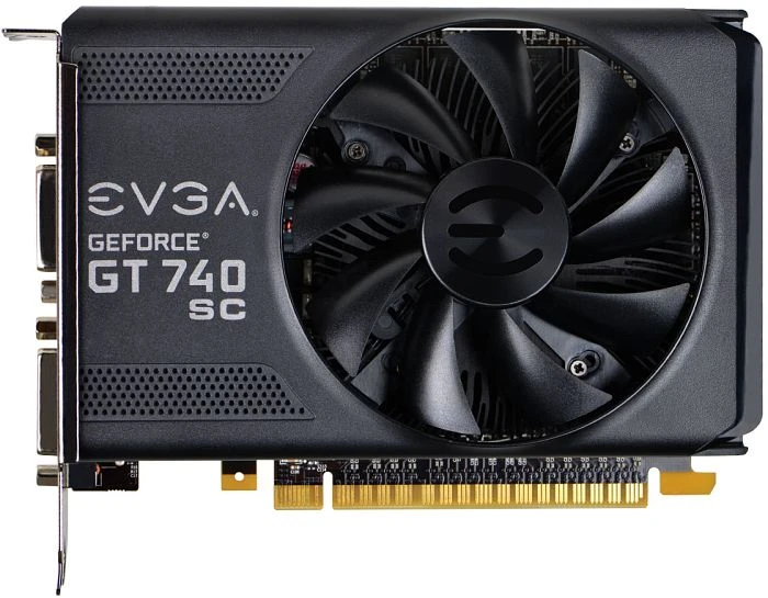 EVGA GeForce GT 740 SuperClocked, 4GB GDDR5, 2x DVI, Mini HDMI