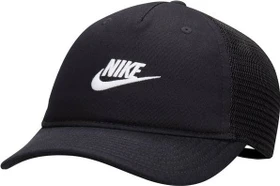 Nike Rise strukturierte Trucker Kappe schwarz/weiß