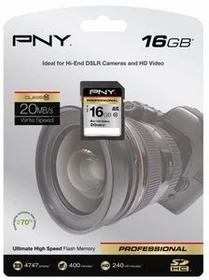 PNY Professional 16GB, Class 10