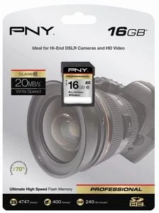 PNY Professional 16GB, Class 10