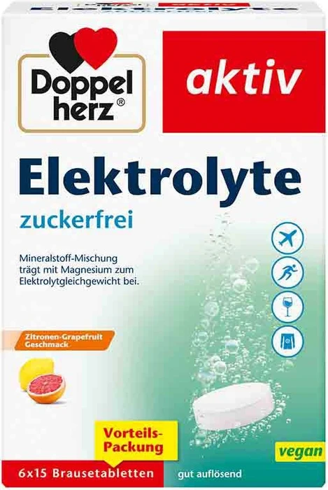 Doppelherz aktiv Elektrolyte zuckerfrei Brausetabletten, 90 Stück