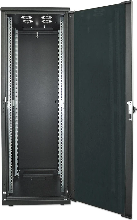 Intellinet 19" Netzwerkschrank 26HE, Sicherheitsglastür, IP20, schwarz, 600mm tief