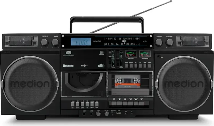 Medion Life Retro-Boombox P66538 schwarz