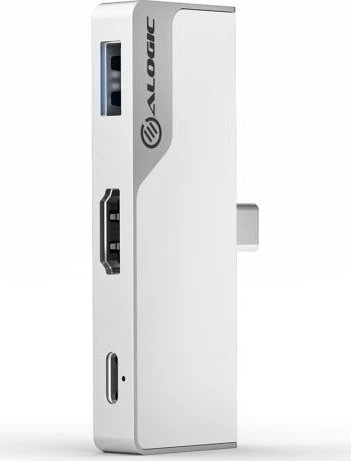 Alogic Ultra Series USB-C Dock Nano Mini, silver, USB-C 3.0 [Stecker]