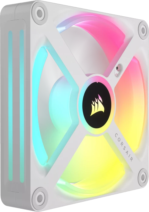 Corsair iCUE LINK QX120 RGB Starter Kit, weiß, LED-Steuerung, 120mm, 3er-Pack