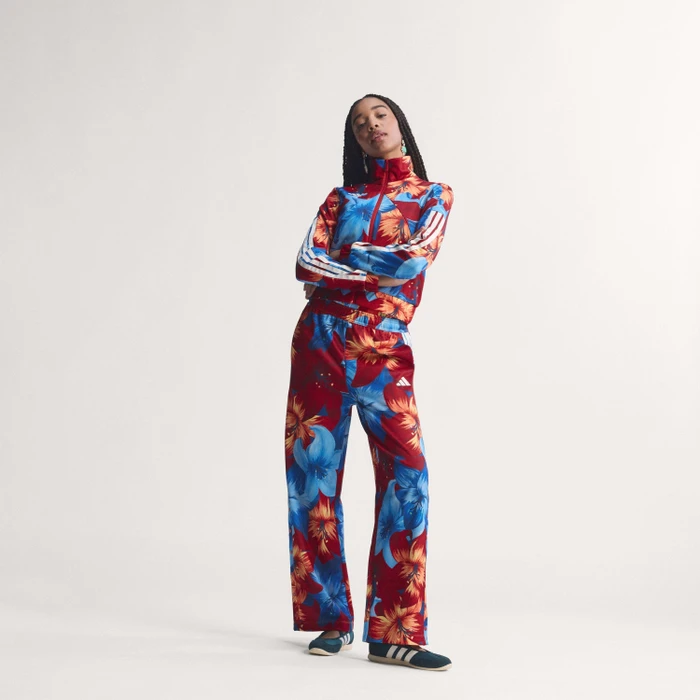 adidas x Farm Rio House of Tiro Trainingsjacke light blue/tactile red/cream white (Damen)