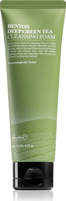Benton Deep Green Tea Cleansing Foam, 120g