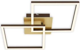 Briloner Frame LED Deckenleuchte 22W 62cm gold/braun