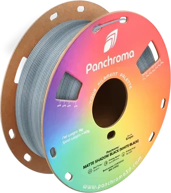 Polymaker Panchroma PLA Dual matt, Shadow Black (White-Black), Spule, 1.75mm, 1.00kg
