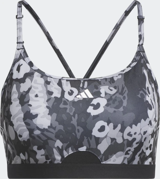 adidas AEROREACT Training Light-Support Sport-BH black/mgh solid grey (Damen)