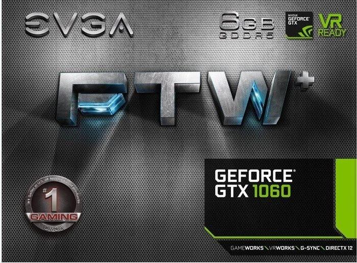 EVGA GeForce GTX 1060 FTW+ Gaming ACX 3.0, 6GB GDDR5, DVI, HDMI, 3x DP