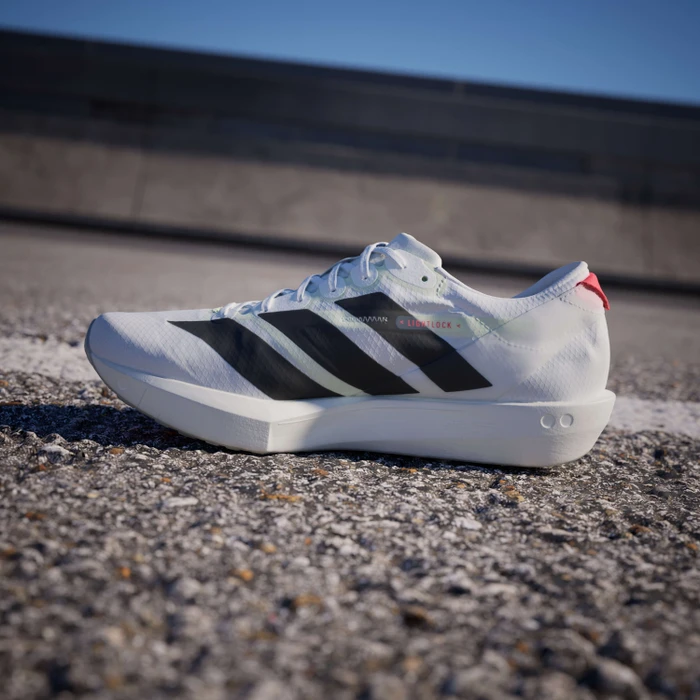 adidas Adizero Adios 9 cloud white/core black/lucid red (Damen)