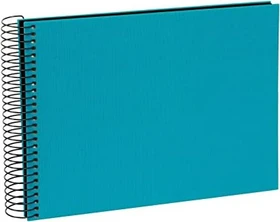 Goldbuch Spiralalbum, 24x17, 40 schwarze Seiten, Bella Vista türkis
