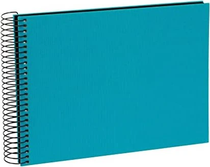 Goldbuch Spiralalbum, 24x17, 40 schwarze Seiten, Bella Vista türkis