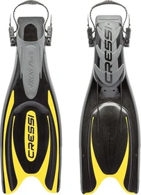 Cressi Frog Plus Flossen schwarz/gelb