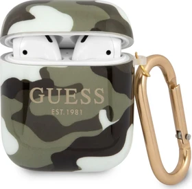 Guess Airpods 1 und 2 Hülle Camouflage Khaki