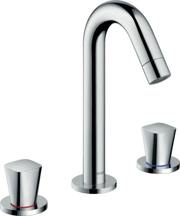 Hansgrohe Logis 3-Loch Waschtischarmatur 150 mit Zugstangen-Ablaufgarnitur chrom