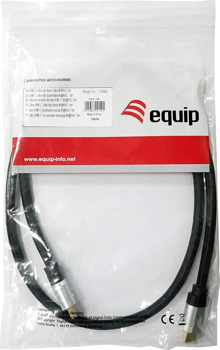 Equip Life Ultra High Speed HDMI 2.1 Kabel, 1m
