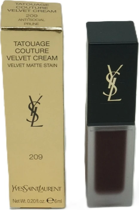 Yves Saint Laurent Tatouage Couture Velvet Cream Lippenstift 209 anti social prune, 6ml