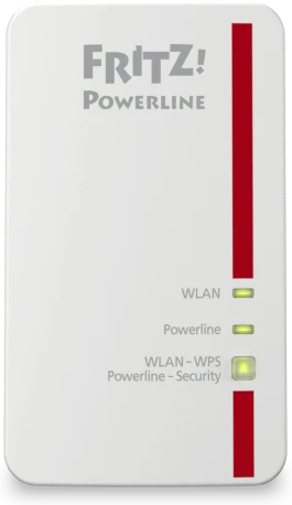 FRITZ! FRITZ!Powerline 1240E Kit, Powerline/WLAN-Access Point und Powerline-Adapter Set, 2er-Bundle