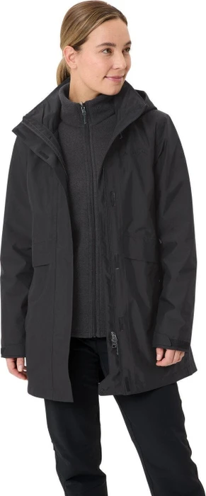 Vaude Idris 3in1 IV Funktionsmantel schwarz (Damen)