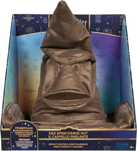 Spin Master Wizarding World Harry Potter Interaktiver Sprechender Hut mit Sound
