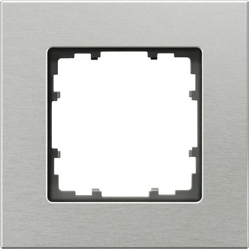 Siemens DELTA miro Aluminium Rahmen 1-Fach, aluminium natur