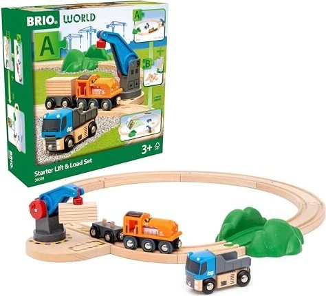 BRIO World Starterset Güterzug mit Kran A
