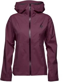 Black Diamond StormLine Stretch Rain Shell Funktionsjacke blackberry (Damen)