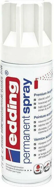 edding 5200 Permanentspray Premium-Acryllack RAL 9016 verkehrsweiß matt, 200ml