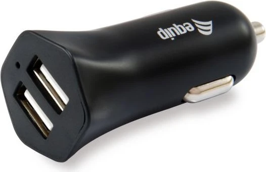 Equip 2-Port USB-KFZ-Ladegerät 12W schwarz