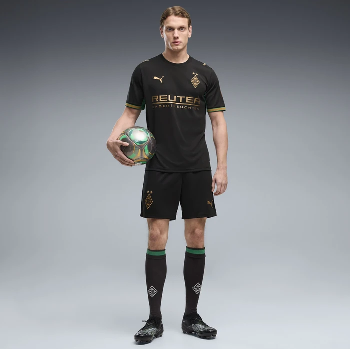 Puma Borussia Mönchengladbach 2026/2027 Auswärtsshorts puma black/archive green (Herren)
