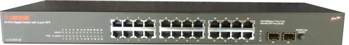 Longshine GS9100 Rackmount Gigabit Switch, 24x RJ-45, 2x SFP