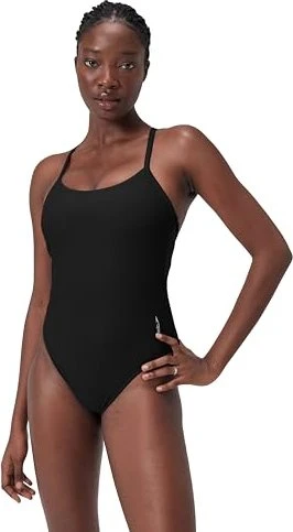 Speedo Racerback Badeanzug bright black (Damen)