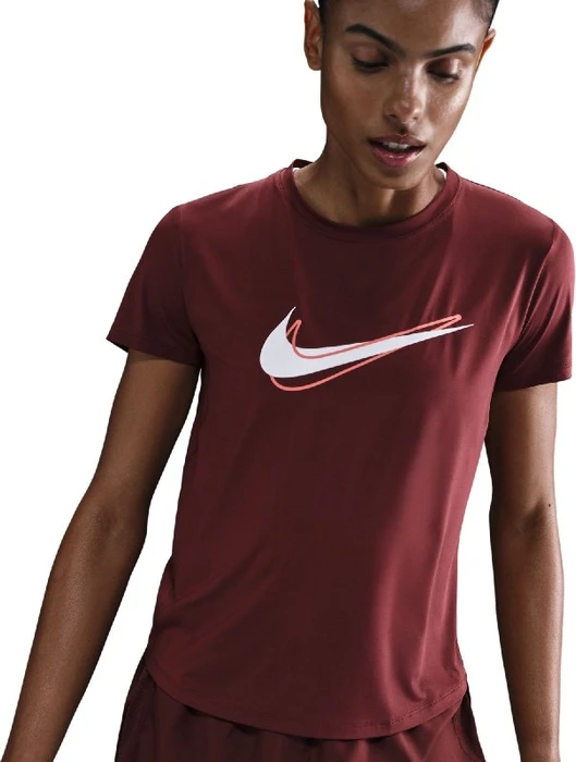 Nike One Swoosh Dri-FIT Laufshirt kurzarm dark team red (Damen)