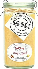 Candle Factory Mini Jumbo Duftkerze birne-vanille, 1 Stück