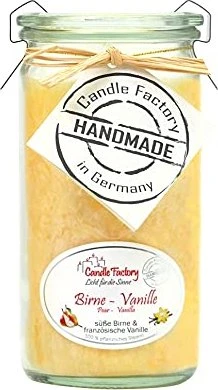 Candle Factory Mini Jumbo Duftkerze birne-vanille, 1 Stück