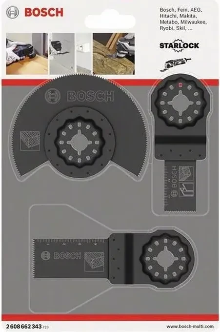 Bosch Professional Universal Zubehörset für Multifunktionswerkzeug, 3-tlg.