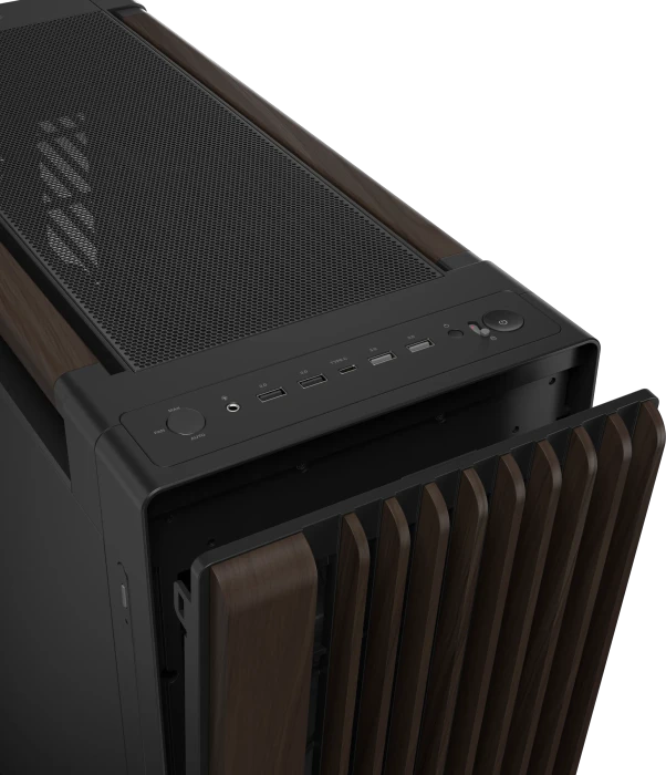 ASUS ProArt PA602 Wood Edition Modern Black, schwarz/braun, Metal Panel