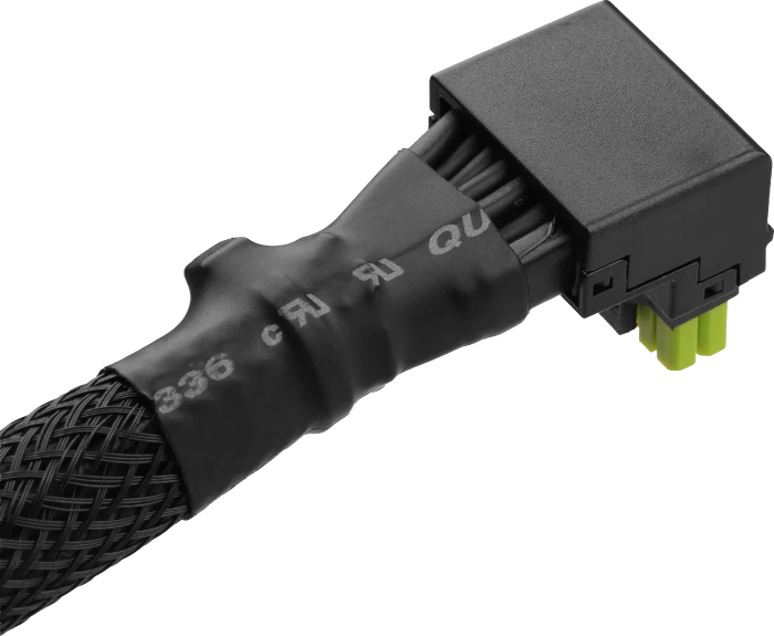ASRock CB-12V2X6L600W, natives 12V-2x6 Kabel, 1x 16-Pin PCIe 5.1 Stecker auf 16-Pin PCIe 5.1 Stecker, schwarz, 90° gewinkelt, 70cm