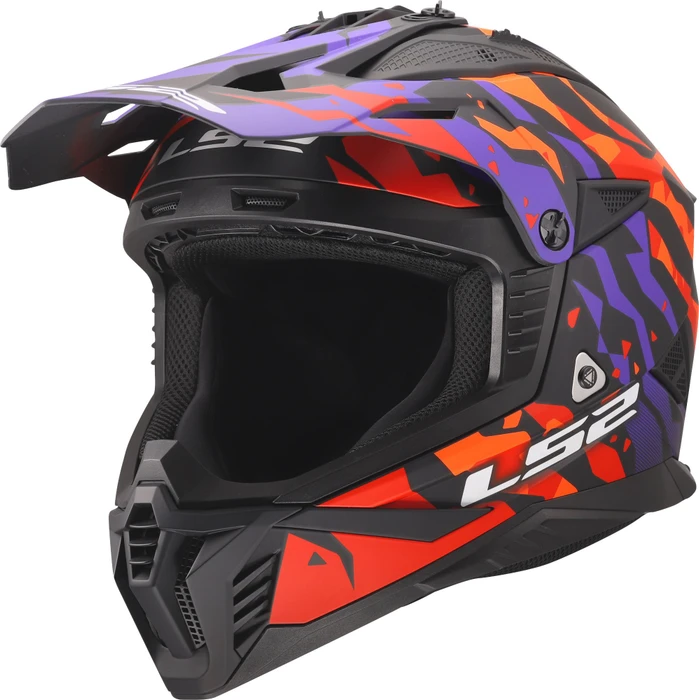 LS2 MX708 Fast II Grotesk matt violett/orange