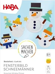 HABA Sachenmacher Fensterbild Schneemänner Bastelset Winter
