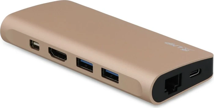 LMP USB-C Travel Dock, 9-Port, USB-C 3.0 [Stecker], gold